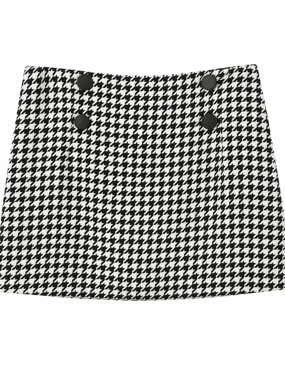 Rare Vintage Express Design Studio Houndstooth Mini Skirt Size 6 Y2K